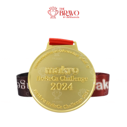 MAKRO HORECA CHALLENGE 2024<br>เหรียญรางวัลซิงค์อัลลอยโลหะ<br>สีชุบด้าน