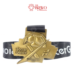 SOCCER GATE CHAMPIONSHIP<br>เหรียญรางวัลซิงค์อัลลอยโลหะ<br>สีชุบรมดำ