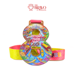 AMPHAWA FLOATING MARKET<br>เหรียญรางวัลซิงค์อัลลอยโลหะ<br>สีชุบรมดำ