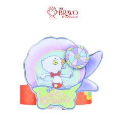 อีเล้งเค้งโค้งล้อลมปราณ<br>เหรียญรางวัลซิงค์อัลลอยโลหะ<br>สีชุบรมดำ