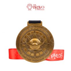 ONE PIECE<br>เหรียญรางวัลซิงค์อัลลอยโลหะ<br>สีชุบรมดำ