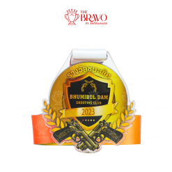 BHUMIBOL DAM SOOTING CLUB 2023<br>เหรียญรางวัลอะคริลิก