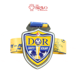 DOR UNITY CUP <br>เหรียญรางวัลซิงค์อัลลอยโลหะ<br>สีชุบรมดำ