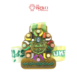 นครสวรรค์เกมส์ <br>เหรียญรางวัลซิงค์อัลลอยโลหะ<br>สีชุบรมดำ