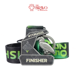 TTM2025<br>เหรียญรางวัลซิงค์อัลลอยโลหะ<br>สีชุบรมดำ