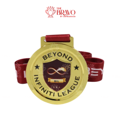 BEYOND INFINITI LEAGUE<br>เหรียญรางวัลซิงค์อัลลอยโลหะ<br>สีชุบเงา
