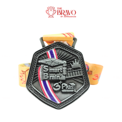 Smart Brain<br>เหรียญรางวัลซิงค์อัลลอยโลหะ<br>สีชุบรมดำ