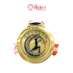 UNITED ARAB EMIRATES <br>เหรียญรางวัลซิงค์อัลลอยโลหะ<br>สีชุบรมดำ