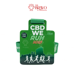 CBD WE RUN 2025<br>เหรียญรางวัลซิงค์อัลลอยโลหะ<br>สีชุบอื่นๆ