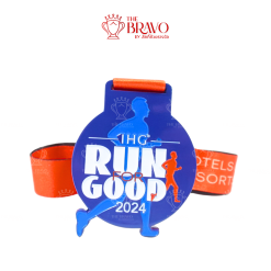 RUN FOR GOOD 2024 <br>เหรียญรางวัลซิงค์อัลลอยโลหะ<br>สีชุบอื่นๆ