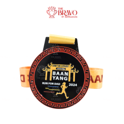 BAAN YANG RUN FOR DAD 2024<br>เหรียญรางวัลซิงค์อัลลอยโลหะ<br>สีชุบอื่นๆ