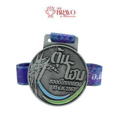 ต้นโฮม ของดีไทกกแดง<br>เหรียญรางวัลซิงค์อัลลอยโลหะ<br>สีชุบรมดำ