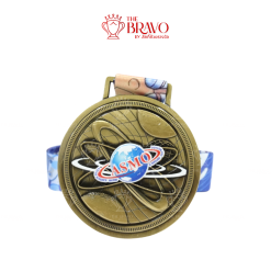 CASMO <br>เหรียญรางวัลซิงค์อัลลอยโลหะ<br>สีชุบรมดำ