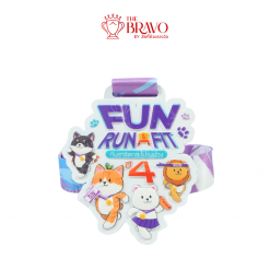 FUN RUN FIT<br>เหรียญรางวัลซิงค์อัลลอยโลหะ<br>สีชุบอื่นๆ