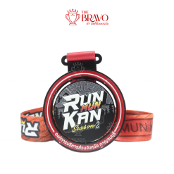 RUN MUN KAN SEASON2<br>เหรียญรางวัลซิงค์อัลลอยโลหะ<br>สีชุบรมดำ