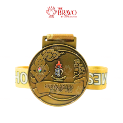 HORWANGNON GAMES<br>เหรียญรางวัลซิงค์อัลลอยโลหะ<br>สีชุบรมดำ