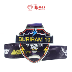 BURIRAM THUNDER SPEED 2024 <br>เหรียญรางวัลซิงค์อัลลอยโลหะ<br>สีชุบรมดำ