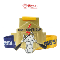 EGAT KING'S CUP<br>เหรียญรางวัลซิงค์อัลลอยโลหะ<br>สีชุบรมดำ