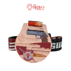 SHOOTER<br>เหรียญรางวัลซิงค์อัลลอยโลหะ<br>สีชุบเงา