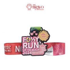 FOXY RUN ON THE BEACH 2024 <br>เหรียญรางวัลซิงค์อัลลอยโลหะ<br>สีชุบอื่นๆ