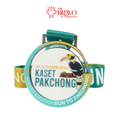 KASET PAKCHONG<br>เหรียญรางวัลซิงค์อัลลอยโลหะ<br>สีชุบรมดำ