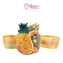 สับปะรดหวาน มินิมาราธอน<br>เหรียญรางวัลซิงค์อัลลอยโลหะ<br>สีชุบรมดำ
