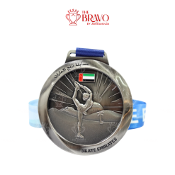 SKATE EMIRATES<br>เหรียญรางวัลซิงค์อัลลอยโลหะ<br>สีชุบรมดำ