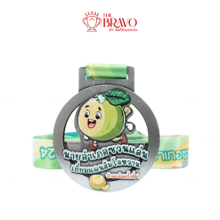 นายอำเภอซวนแล่น เยี่ยมแดนส้มโอหวาน<br>เหรียญรางวัลซิงค์อัลลอยโลหะ<br>สีชุบรมดำ