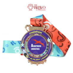 เหรียญรางวัลสำเร็จรูป<br>ซิงค์อัลลอยหมุนได้