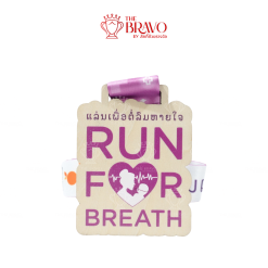 RUN FOR BREATH<br>เหรียญรางวัลไม้